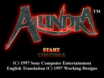 Alundra (JP) screen shot title